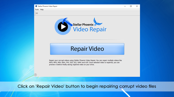 Mpeg video repair software
